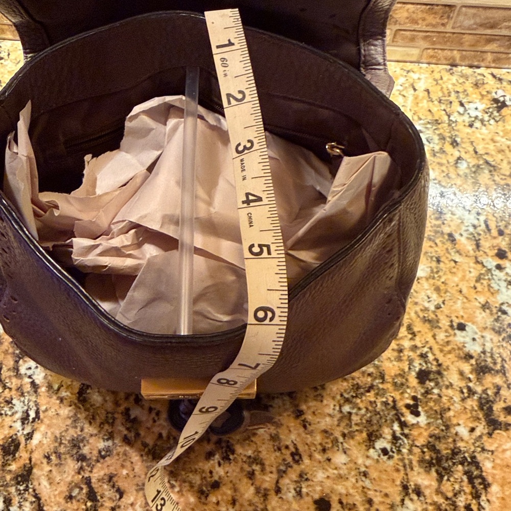 Kate Spade Dark Brown Pebbled Leather Crossbody Bag - Picture 10 of 11